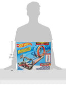 Hot Wheels Double Loop Dash Drag Racing with 2 Vehicles Playset - Brand New