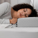 COLDHUNTER CUBE PILLOW PRO SIDE SLEEPERS MEMORY FOAM SOFT 24"X12"X5" - GRAY - Like New