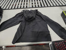 PORT & COMPANY BLACK ZIP-UP GRAPHIC UNISEX HOODIE - SIZE: MEN L WOMEN L - BLACK - Like New
