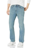 AMAZON ESSENTIALS MEN'S JEANS, SLIM FIT STRETCH, BOOTCUT MEN 32X31 LIGHT BLUE - Brand New