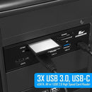 Kingwin USB 3.0 Card Reader Hub 1 USB 3.1 Port KW525-3U3CR - BLACK - Like New