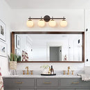 4 Light Bathroom Vanity Light, Black Gold Bathroom Light Fixtures - Brand New