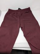 BLUE ICE FLEECE-LINED JOGGER SWEATPANTS  ZIPPER POCKETS - SIZE: MEN L - BURGUNDY - Brand New