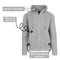 BLUE ICE MEN’S FLEECE-LINED FULL-ZIP HOODIE - SIZE: MEN M - HEATHER GRAY - Brand New