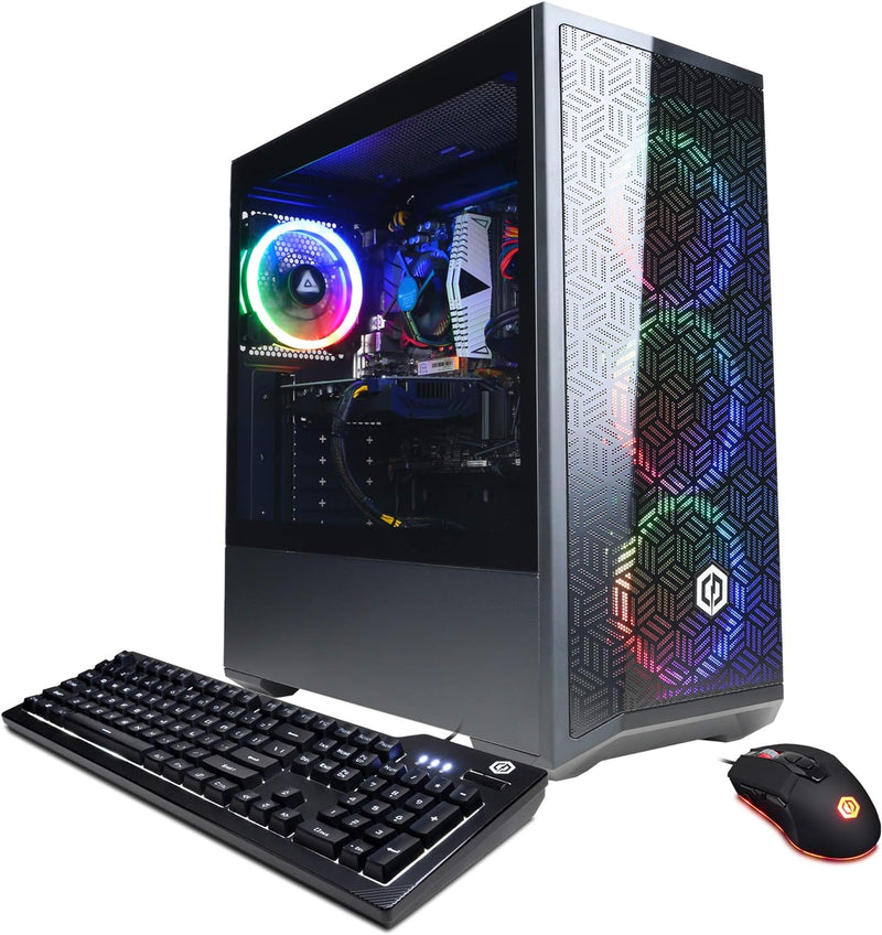 CYBERPOWERPC Xtreme VR, i5-12400F 16GB 500GB SSD, RTX 3050, GXiVR8060A16 - Black Like New