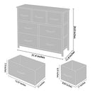 AZL1 Life Concept Storage Organizer 7-Drawer Closet Shelves Sturdy Frame Coffee - Like New