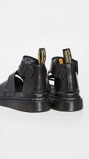 Dr. Martens Women's Clarissa II Leather Strap Sandals Brando Black Size 7 New