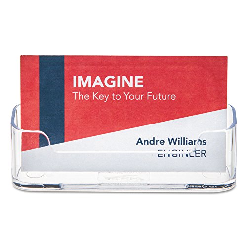 Deflecto Business Card Holder, Single Compartment, 70101 - Like New