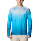 COLUMBIA MEN'S SUPER TERMINAL TACKLE VENT LONG SLEEVE - XL - OCEAN BLUE/CAMO - Brand New