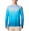 COLUMBIA MEN'S SUPER TERMINAL TACKLE VENT LONG SLEEVE - XL - OCEAN BLUE/CAMO - Brand New