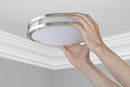 LB72191 LED Flush Mount Ceiling Light 14 inch 20W Dimmable 1600lm 3000K-5000K - Brand New