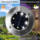 RAYOLON SOLAR GROUND LIGHT WATERPROOF GARDEN (16 PACK WHITE LIGHT) - WHITE LIGHT - Like New