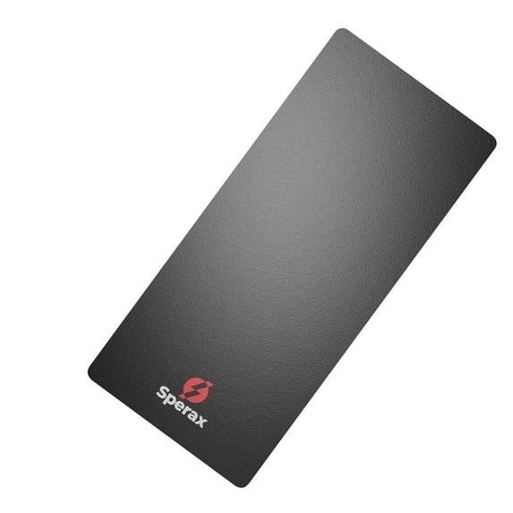 SPERAX EXERCISE MAT FOR TREADMILL NON-SLIP EXTRA-THICK 0.16'' GYM MAT - BLACK - Like New