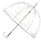 TOTES ADULT CLEAR BUBBLE UMBRELLA WITH DOME CANOPY AND LIGHTWEIGHT WIND RAIN - Brand New