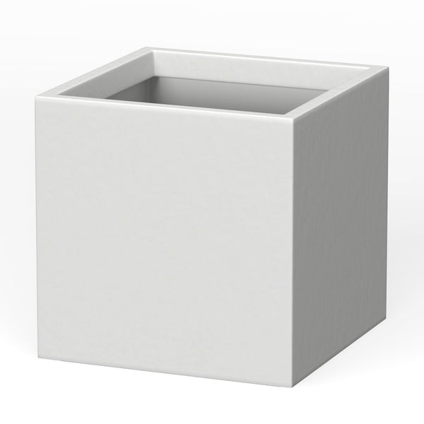 Kante 16" Square Concrete Planter Outdoor Indoor Home Patio Garden - White - Like New