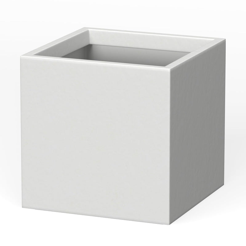 Kante 16" Square Concrete Planter Outdoor Indoor Home Patio Garden - White - Like New