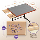 JoyBerri Jigsaw Puzzle Table with Drawers – Adjustable Height, All Ages - Brand New