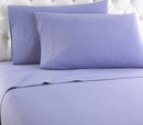 Shavel Home Products Micro Flannel Solid Sheet Set, Queen, Amethyst - Like New