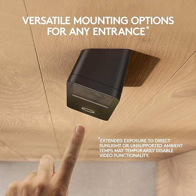 Logitech Circle View Apple HomeKit Wired Doorbell TrueView VR0014 - Black Like New