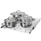 Smart Design Pull-Out Cabinet Organizer Single Level Chrome, - Scratch & Dent