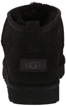 1116109 UGG WOMEN CLASSIC ULTRA MINI BOOT BLACK Size 10 - Like New
