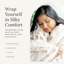 Minky Couture Premium Blanket - Soft, Warm, Cozy, Comfortable, (Grande, Granite) - Brand New