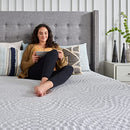 SEALY 10-IN MEDIUM FULL MEMORY FOAM MATTRESS IN A BOX - DRAK/GRAY - Brand New