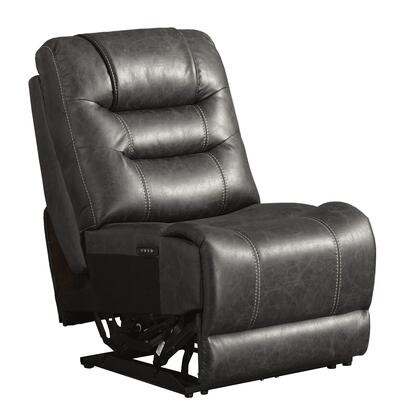 Wasson Collection 7310831 Power Armless Reclining with Adjustable Headrest Gray New