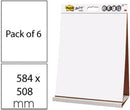 Post-it Super Sticky Table top Easel Pad (Pack of 6), White - Brand New