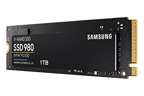 Samsung 980 SSD 1TB PCIe 3.0x4 M.2 SSD Solid State Drive MZ-V8V1T0B/AM - Black Like New