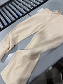 BLUE ICE HEAVYWEIGHT WIDE LEG LOOSE FIT FLEECE SWEATPANTS,SIZE: WOMEN XL - CREAM - Brand New