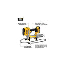 DEWALT GREASE GUN 20V MAX, CORDLESS ELECTRIC GREASE GUN 42” HOSE - DCGG571B - Like New