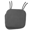 Ellington Home Non Slip Memory Foam Seat Chair Cushion Pads With Ties Grey - Brand New