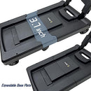 Folding Hand Truck Dolly 220 Lbs Heavy Duty Dolly Cart 6 Wheels 220 Lbs Black - Brand New