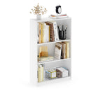 Furinno Jaya 3-Tier Bookshelf Adjustable Shelves 9.5 x 24.5 x - Scratch & Dent