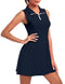 FKEEP WOMEN'S GOLF TENNIS DRESS WITH SHORTS AND POCKETS - SIZE: WOMEN XL - NAVY - Brand New