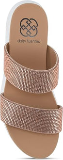 DAISY FUENTES FENWAY WOMEN'S WEDGE SANDALS - SIZE: WOMEN 6.5 - MAUVE - Like New
