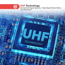 PYLE RACK MOUNT UHF WIRELESS MICROPHONE SYSTEM PDWM3365 - BLACK - Like New