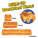 WAFFLE WOW! BUILDING BRICK ELECTRIC WAFFLE MAKER, COOK FUN, BUILDABLE- WHITE - Like New