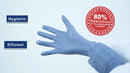 3308-300P Nitrile Powder Free Exam Gloves 2.0mil Large 300 Count - Blue - Brand New