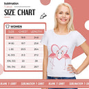 JENPEN 5 PIECES WOMEN SUBLIMATION BLANK T-SHIRT BASIC WHITE POLYESTER X-LARGE - Brand New