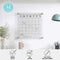 Martha Stewart Grayson Acrylic Dry Erase Wall Calendar 14" Square - Like New