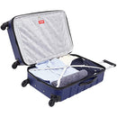 WRANGLER 4 PIECE MIAMI LUGGAGE AND PACKING CUBES SET (27"22"15.5"12") - BLUE - Like New