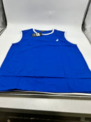 PACIFIC POLO CLUB MEN'S SLEEVELESS T-SHIRT - SIZE: MEN XL - ROYAL BLUE/WHITE - Brand New