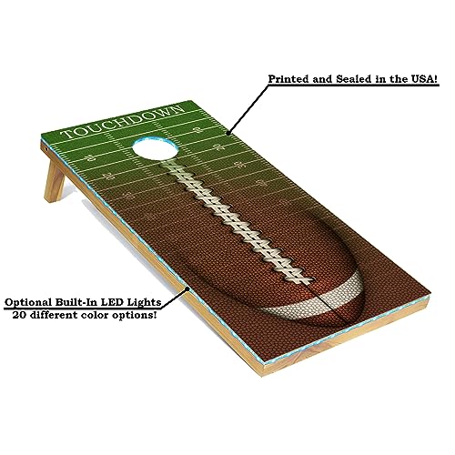 TAILGATING PROS CORNHOLE BOARDS 4X2 CORNHOLE GAME W/CARRYING CASE - Football - Like New