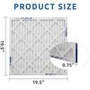LGMLEKEN 20x20x1 MERV 13 AC Electrostatic Folding Air Filter 6 Pack - White - Brand New