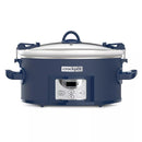CROCK-POT 7QT SLOW COOKER LOCKING LID DISHWASHER-SAFE PARTS - POSEIDON BLUE - Like New