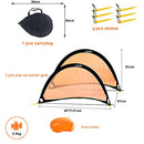 Poray Soccer Goal Easy-up Set Two 4FT 210D Oxford 8 Field Marker Cones - Brand New