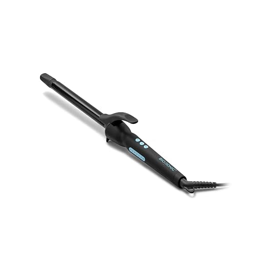 BIO IONIC LONG BARREL STYLER CURLING IRON MOISTURE HEAT TECHNOLOGY 0.75 - BLACK - Like New