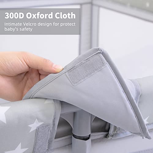 Angelbliss Baby Playpen, Extra Large Playard w/ Gate 82-HUI - Grey - Like New